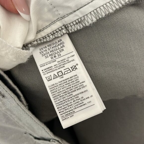 Gap 90’s loose mid rise Silver Metallic Pants 33 - Picture 5 of 5